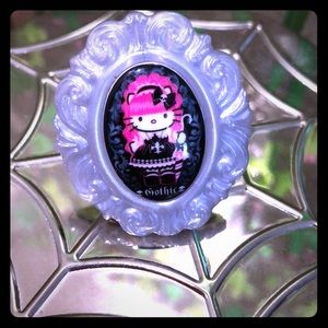 Tarina tarantino + hello kitty gothic lolita ring.